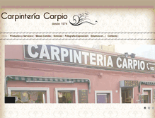 Tablet Screenshot of carpinteriacarpio.com